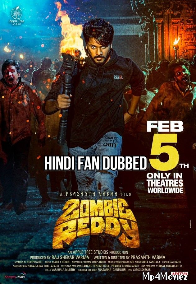 poster of Zombie Reddy (2021) Hindi [Fan Dubbed] HDRip